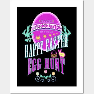 Happy Easter Egg Hunt Vintage EGGXECUTIVE RC04 Posters and Art